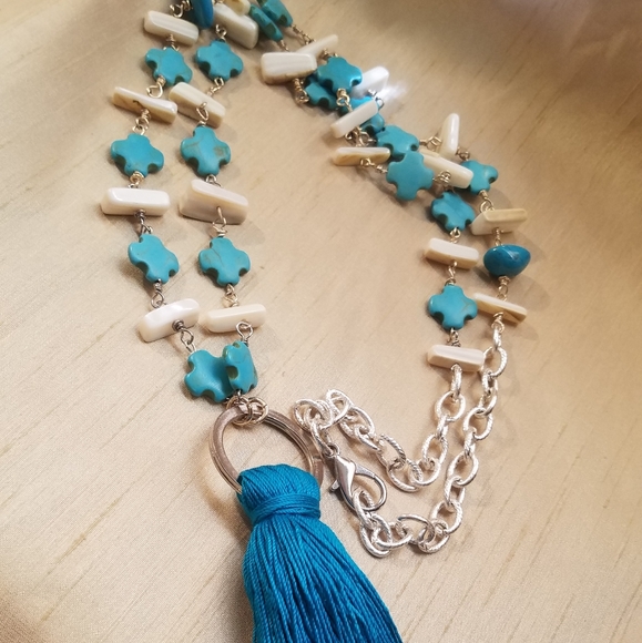 Beach Themed Tassel Necklace - Picture 1 of 6